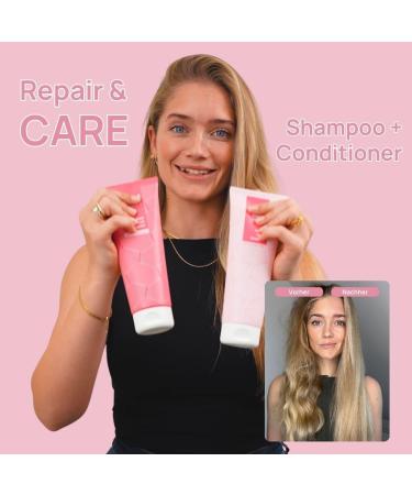  YUAIA Haircare Repair and Care: Shampoo Conditioner | With active ingredient INCA INCHI Oil Rep'Hair (0.2%) Neossance Hemisqualane (2%) | Perfect for Dry Frizzy and Split Hair 2 x - Buy Online on GoSupps.com