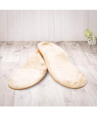 Cozy Sheepskin Wool Insoles with Arch Support | Universal Shoe Inserts for Women & Men | Replacement Insoles for Boots | Size S (35) | Fits US 7.5-9 - Buy Online on GoSupps.com