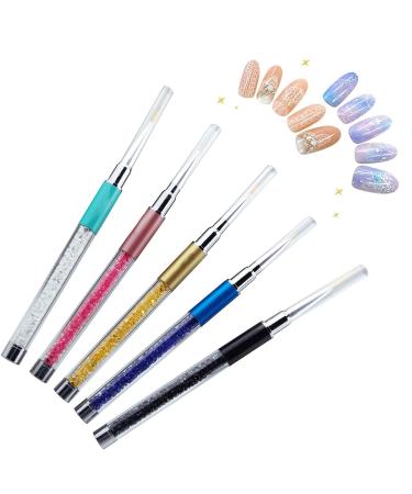 5 Pieces Nail Art Liner Brush Set - Professional Acrylic & Gel Brushes for Precise Nail Art - Buy Online on GoSupps.com