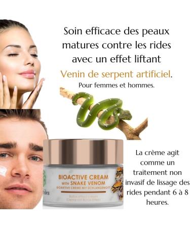 Green idea - Snake venom cream - Btox effect - Immediate face lifting cream with snake venom - Anti-wrinkle - Firming cream - 50 g - Buy Online on GoSupps.com