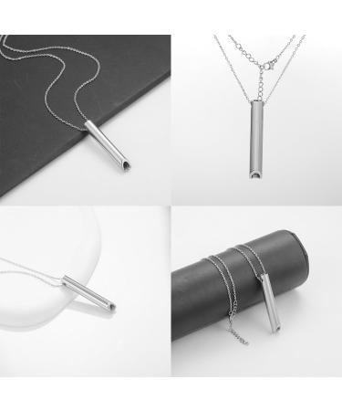 Rtbrcg 2-Piece Breath Chain - Smoke Cessation & Stress Relief Necklace for Meditation & Breathing Exercises | Perfect for Men & Women - Buy Online on GoSupps.com