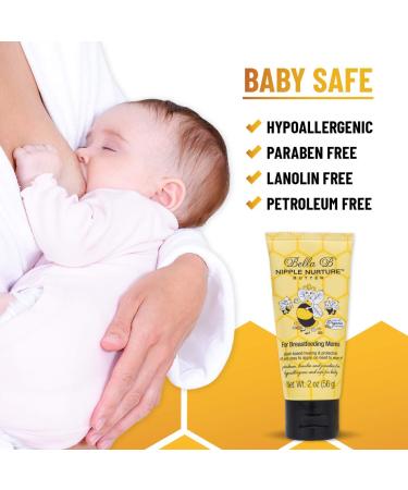Bella B Nurturing Nipple Butter 2 oz - Organic Breastfeeding Nipple Cream - Buy Online on GoSupps.com