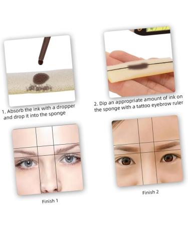 Healeved 5 Sets eyebrow drawing tool premium eyebrow corrector professional eyebrow ruler 22.5x4.3cmx5pcs Silverx5pcs - Buy Online on GoSupps.com