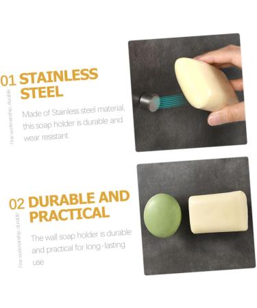 Amosfun 15 Pcs Magnetic Soap Holder Wall Soap Holder Shower Soap Holder Bathroom Soap Organizer Draining Soap Holder Caps Soap Holder Magnetic Bathroom Soap Holder Wall-mounted Component - Buy Online on GoSupps.com