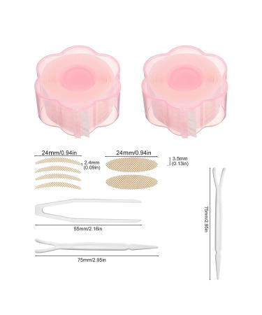 Voarge 1200 Pcs Invisible Double Eyelid Tape - Waterproof Adhesive Stripes & Tweezers | Skin Color Eyelid Stickers for Instant Lift - Buy Online on GoSupps.com