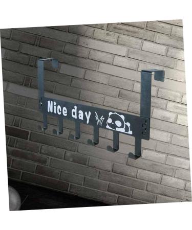 Alipis Over Door Clothes Hanger Rack Over Door Hooks Door Hanger Over Door Rack Coat Hanger Shelf Door Back medium Black - Buy Online on GoSupps.com