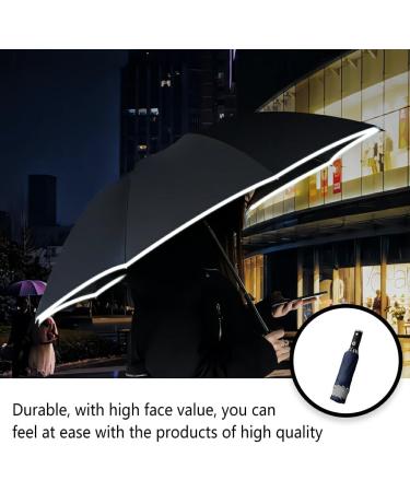 SUDNJIALQ Automatic Umbrella 3-folding with Light Universal Portable Wind-proof Fashion Rain Umbrellas Rain-proof Supply Outdoor Blue - Buy Online on GoSupps.com