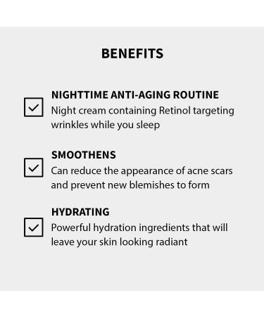 Gle Night Cream for Women | Retinol Moisturizer & Anti-Aging Face Cream | Fragrance-Free Non-Greasy Anti-Wrinkle Formula - Buy Online on GoSupps.com