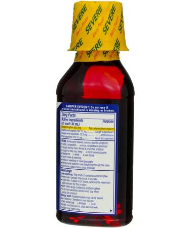 Buy Nyquil Severe Cold/Flu Berry 8 oz - Fast International Shipping for Relief - Buy Online on GoSupps.com