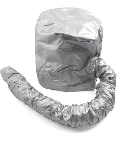 Ruilogod Silver Tone Polyester Portable Hair Drying Styling Soft Bonnet Hood Blow Dryer Connect Cap - Buy Online on GoSupps.com
