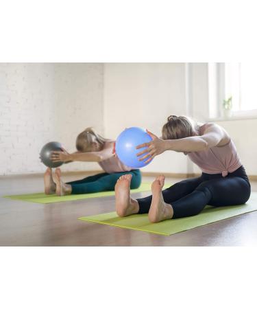 Small 6 inch Exercise Ball for Pilates | Barre & Yoga Mini Stability Ball with Pump for Women | Fitness & Physical Therapy PT - Blue - Buy Online on GoSupps.com