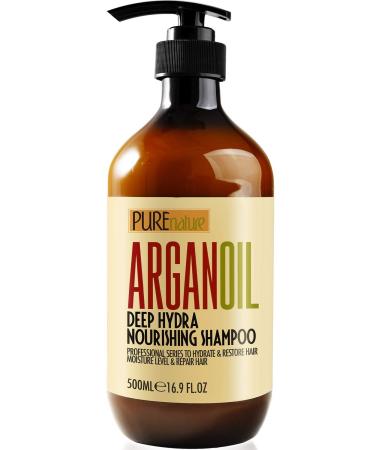 Moroccan Argan Oil Shampoo - Sulfate SLS Paraben Free Moisturizing Treatment for Women and Men - For All Types Including Curly  Dry  Damaged and Oily Hair - Hydrating and Nourishing - Salon Grade Formula