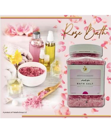 MedspaClinic Fresh Rose Bath Salt with Rose Petals for Body & Foot Spa Calming Relaxing Aromatherapy Pure and Natural Essential Oil Infused with Hibiscus Flower 3kg 105oz - Buy Online on GoSupps.com