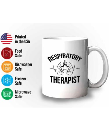 Respiratory Therapist Mug White 11oz - Breathing Exercise Muscle Trainer for Health & Fitness - Buy Online on GoSupps.com