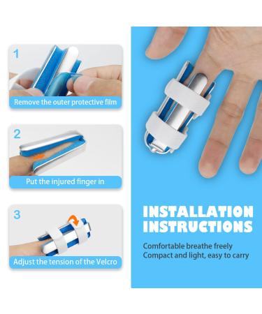FERCAISH 4-Sided Finger Splints - Metal Finger Support Brace for Injury Recovery & Deformation Correction (Medium) - International Shipping Available - Buy Online on GoSupps.com