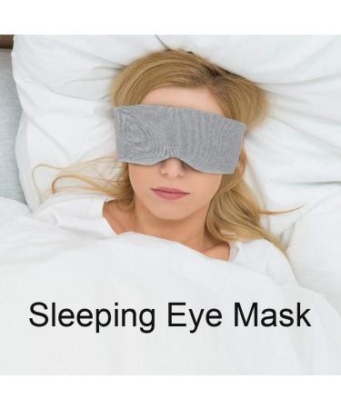 Salmue Sleep Eye Mask with Nose Baffle | Adjustable Blinder Blindfold for Travel and Nap | Comfortable and Breathable Eye Cover (Grey) - Buy Online on GoSupps.com