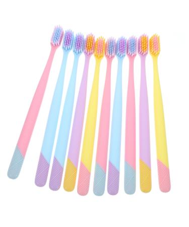 Cool hoya manual toothbrush 10 st soft toothbrush children's toothbrush ergonomic toothbrush travel toothbrush toothbrush with soft bristle toothbrush with dental floss department store pp travelable travel