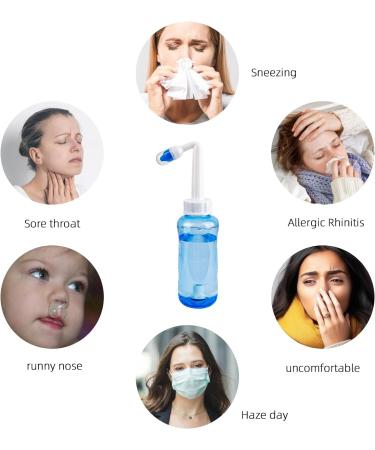 Buy Nasal Shower Set - 300ml Nasal Douche for Adults & Kids | Effective Cold & Allergy Relief - Buy Online on GoSupps.com