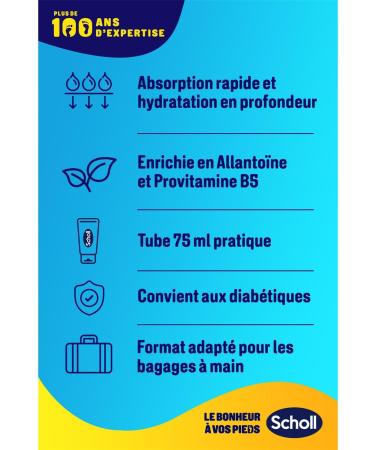  Dr. Scholl's Scholl Intense Nutrition Creams - Very Dry Skin - Allantoin - 75 ml - Pack of 4 - Buy Online on GoSupps.com