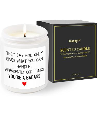 Get Well Soon Gifts for Women & Men | Breast Cancer Recovery Gifts | Encouragement Scented Candle 7oz - Buy Online on GoSupps.com