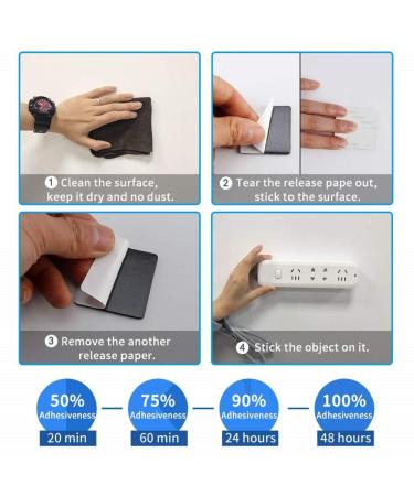 Avando Double Sided Foam Tape Strong Pad Mounting Black Self-Adhesive Tape Include Square Round and Rectangular(60Pcs) - Buy Online on GoSupps.com
