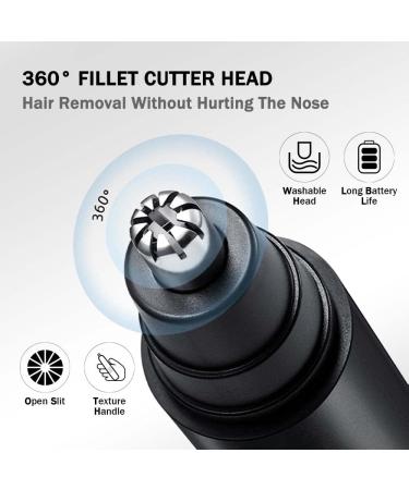 Nose Hair Trimmer & Ear Hair Trimmer Kit - Rechargeable Painless Facial Hair Trimmer for Men & Women | Dual-Edge Blades for Smooth Cutting - Buy Online on GoSupps.com