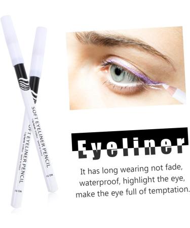 Beavorty 48 Pcs Eyeliner Pencil Highlighter Eyeshadow White Eye Pencil Eyeliner Brush Whitening Makeup Pen - Buy Online on GoSupps.com