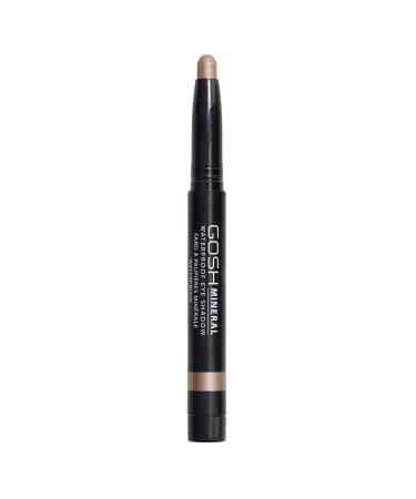 Gosh Mineral Waterproof Eye Shadow I rotatable eyeshadow pen with a creamy texture for easy application and intensive color result i waterproof long-lasting & perfume-free i 002 Golden Brown - Buy Online on GoSupps.com