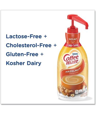 Coffee mate Hazelnut Liquid Concentrate 1.5 Liter Pump Bottle with World Food Shop Scoop - Buy Online on GoSupps.com