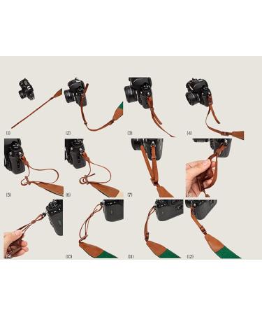 MINI GAGA DOROM Slim Shoulder Sling Neck Strap for DSLR Cameras - Coffee Brown - Buy Online on GoSupps.com