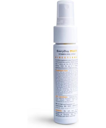 Sprayology Everyday Multi - All-Natural Vegan Multivitamin with Vitamin B Complex | Gluten-Free & Lactose Free | 30 Day Supply - 2.0 fl oz - Buy Online on GoSupps.com