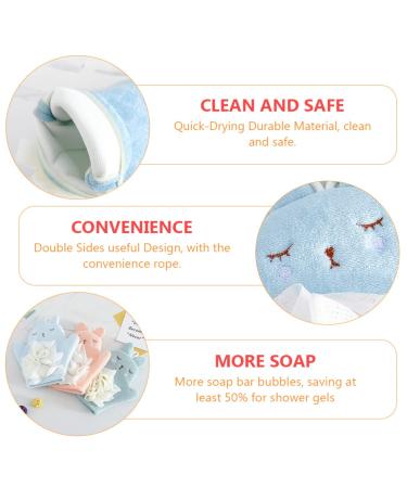 Buy Hemoton 2 Pcs Bath Gloves for Kids | Sand Off Mitt & Massage Sponge | Mesh Brush & Bathing Gloves | Blue Shower Accessories 23x22cm - Buy Online on GoSupps.com