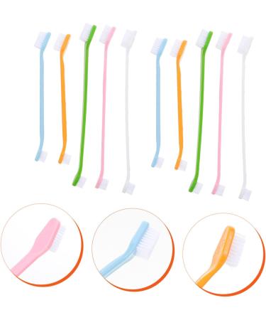 DOITOOL 20 pcs Dual-head Cleaning Oral Pet Teeth Clean Cat Dog for Nylon Small Puppy Pets Handheld Tooth 1 count (Pack of 1) Assorted Colorx2pcs - Buy Online on GoSupps.com