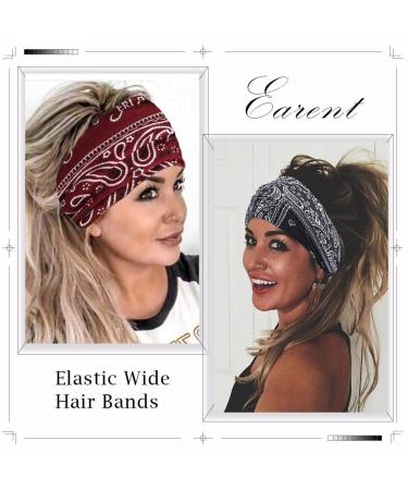 Boho African Headbands - Elastic Wide Knot Hair Bands for Women & Girls | Yoga & Outdoor Accessories - Buy Online on GoSupps.com