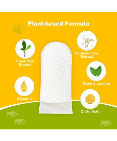 DR. EASY Dental Care Finger Pads 160ct for Dogs & Cats | Plaque & Tartar Removal | Chemical-Free No Brush Needed | Pack of 2 - Buy Online on GoSupps.com