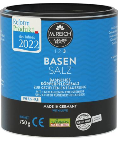 M. Reich M.Reich Basic Salt 750 g Basic Bath Medical device for targeted skin deacidification With healing earth from R gen and precious gemstone powder