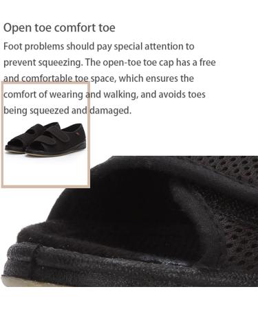 Yytcsjz Men's Adjustable Diabetic Shoes | Comfy Breathable Slippers for Edema Swollen Feet | Perfect Gift for Elderly Parents | 5.5 Khaki - Buy Online on GoSupps.com