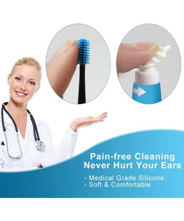 Q-Grips Earwax Remover Kit - 3-in-1 Safe Silicone Tool with 16 Replacement Tips for Adults & Kids - Buy Online on GoSupps.com