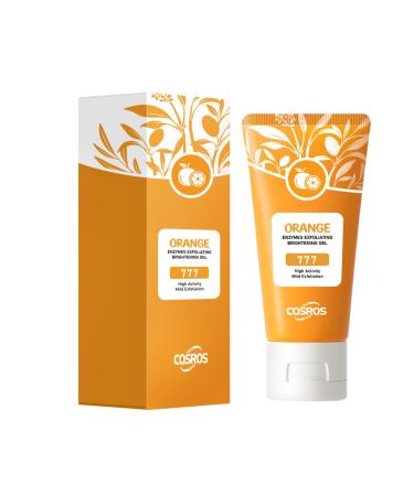 Orange Enzymes Exfoliating Scrub Gel Scrub Face Body Skin Peeling Gel Face Scrub Deep Cleansing Moisturizing Facial Exfoliator(50g)