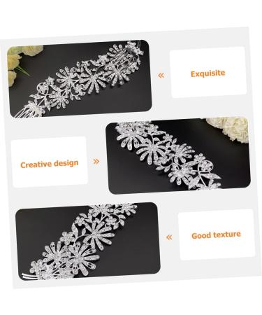 Ipetboom Pearl Hair Accessories Comb Bride Hair Clip Silver Barrettes Bridal Hair Clip Silver Hair Clips White Hair Accessories Alloy Wedding Bridesmaid Wedding Hair Comb - Buy Online on GoSupps.com