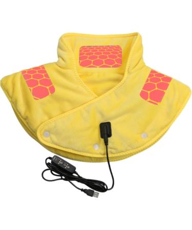 Samuliy Neck Heating Pillows | Fast-Heating Neck & Shoulder Wraps | 3 Heating Levels | Safe Electric Shoulder Warmer | Heated Scarf for Men & Women - Yellow - Buy Online on GoSupps.com