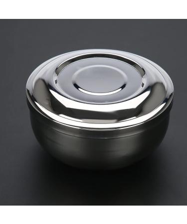 Men's Stainless Steel Razor Soap Peel with Lid - Premium Shaving Soak Soap Cup Container for Easy Foaming - Compatible with Most Soaps - Buy Online on GoSupps.com
