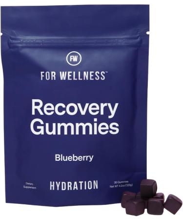 For Wellness Blueberry Recovery Gummies Hydration (30 Gummies) Gummies That Replenish Vital Electrolytes Support Muscle Recovery & Boost Energy