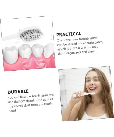 Magiclulu 2-Piece Foldable Travel Toothbrush Set | Portable Manual Toothbrushes for Dental Care - Ideal for Travel - Buy Online on GoSupps.com