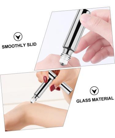 FRCOLOR 12pcs Essential Oil Perfume Roller Bottles - Refillable Glass Bottles with Gemstones - Perfect for Travel & DIY Fragrances - Buy Online on GoSupps.com