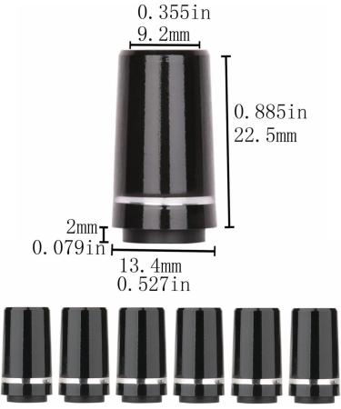 12pcs/Pack Custom Black Tip Golf Ferrules for Taper Tip Iron Wedge - Lower Ring - Buy Online on GoSupps.com