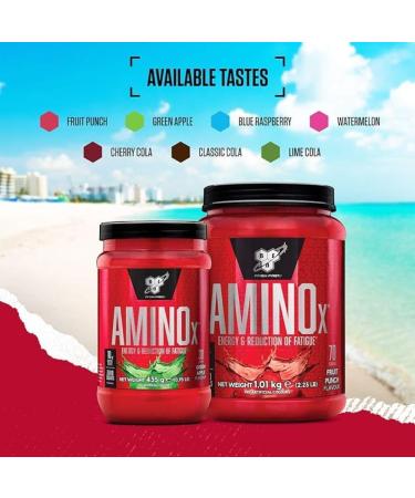 BSN Nutrition Amino X Supplement with Vitamin D Vitamin B6 and Amino Acids Watermelon Flavour 70 Servings 1 kg Watermelon 1kg - Buy Online on GoSupps.com