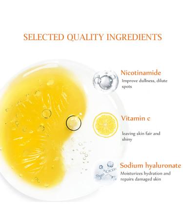 Buy Orange Vitamin C Facial Serum with Hyaluronic Acid | 30ml Hydrating Skin Repair & Moisturizing Serum for Better Skin Health - Buy Online on GoSupps.com