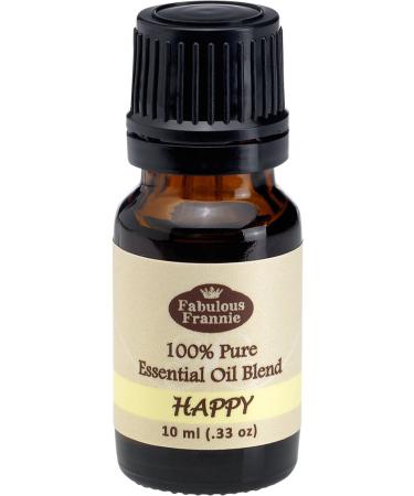 Fabulous Frannie Happy 100% Pure Undiluted Essential Oil Blend of Bergamot Grapefruit & Ylang Ylang 10ml (Pack of 1)