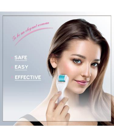 9Oine 6 in 1 Titanium Derma Roller Kit 0.25mm for Body & Face - Microneedling & Dermaplaning Tool for Massage & Glow - Microdermabrasion & Cream Absorption - Buy Online on GoSupps.com